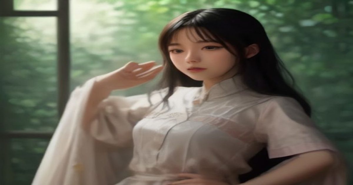 阳光客厅里年轻女生坐在沙发上，手持手机开心地使用桃桃应用，画面色调清新明快